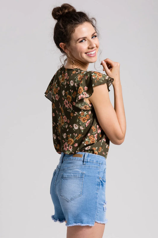 YMI Frayed Hem Shorts