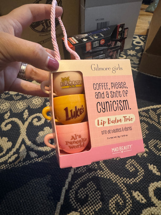 Gilmore girls 3 pack lip balm