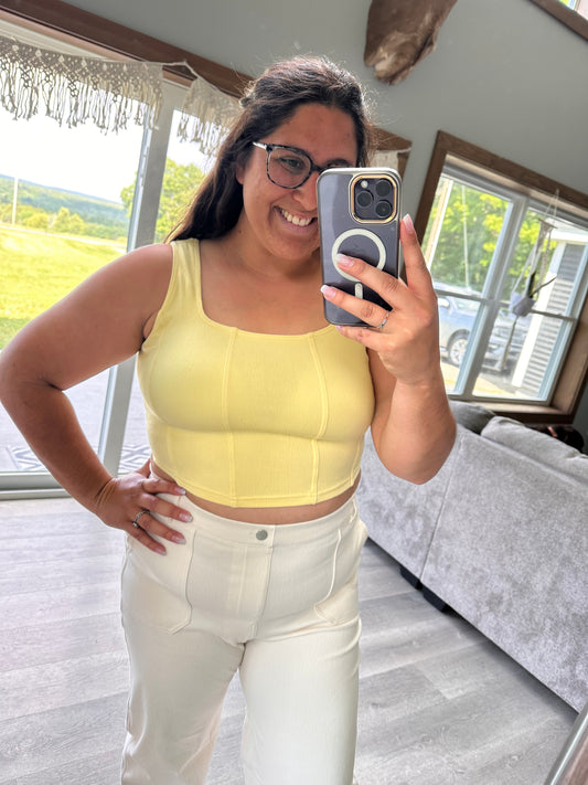 Yellow Crop Tank