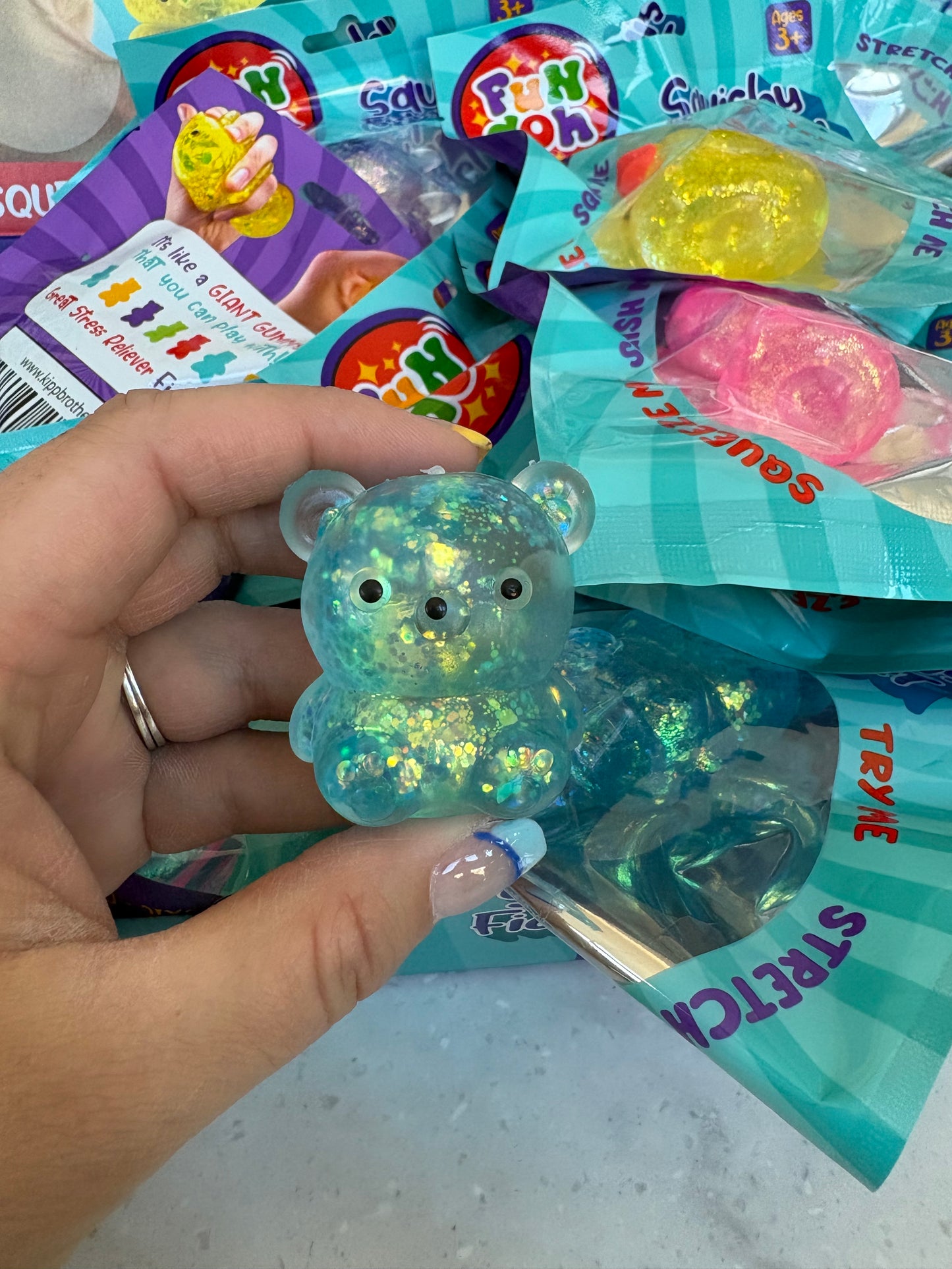 Small glitter squish
