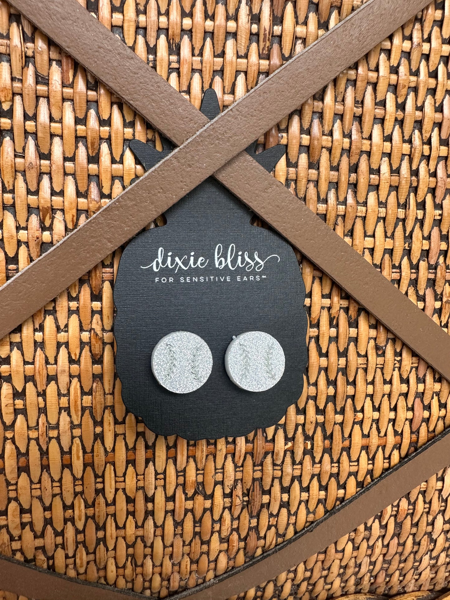 Baseball Stud Earring