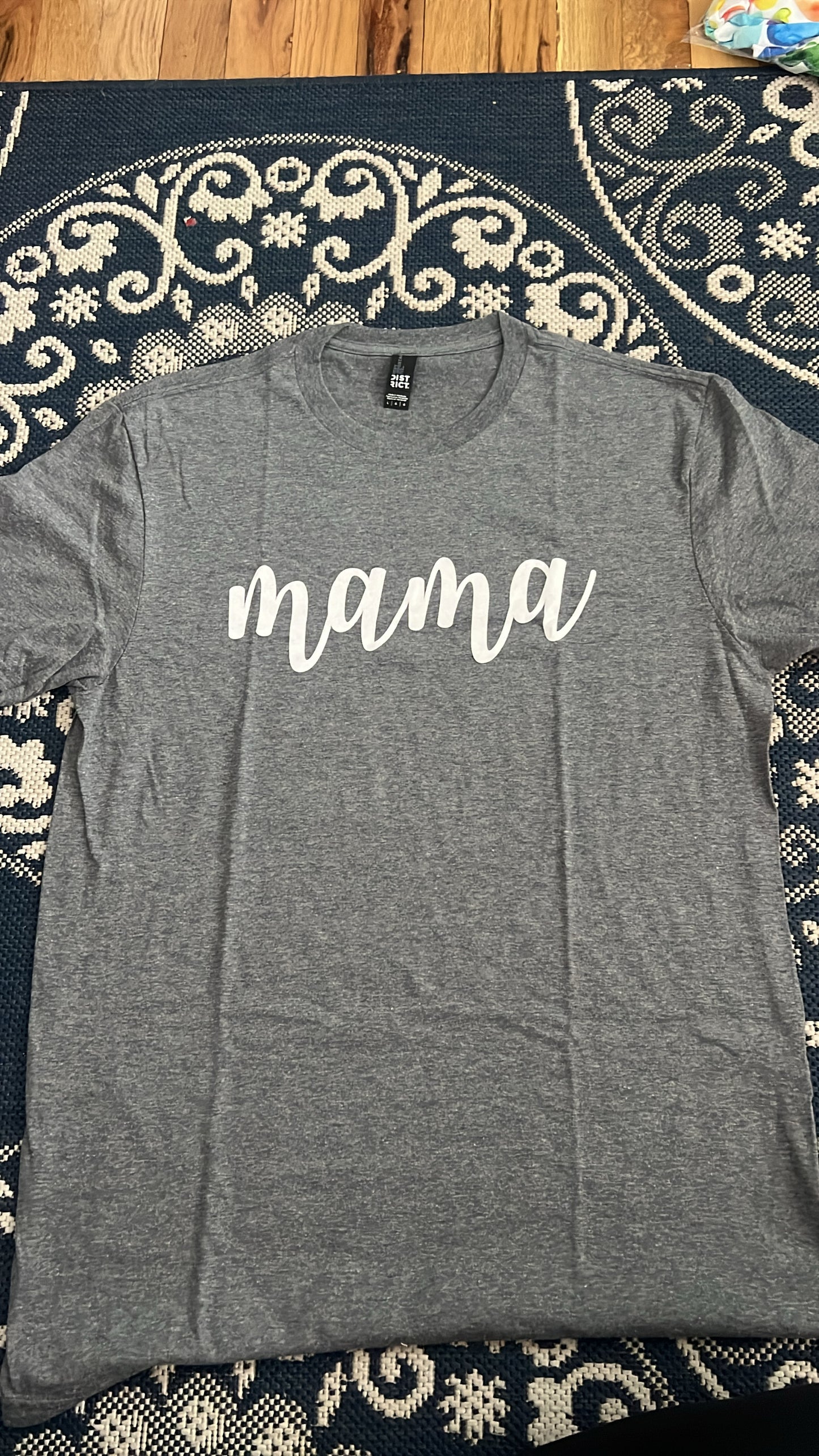 Large grey mama tee