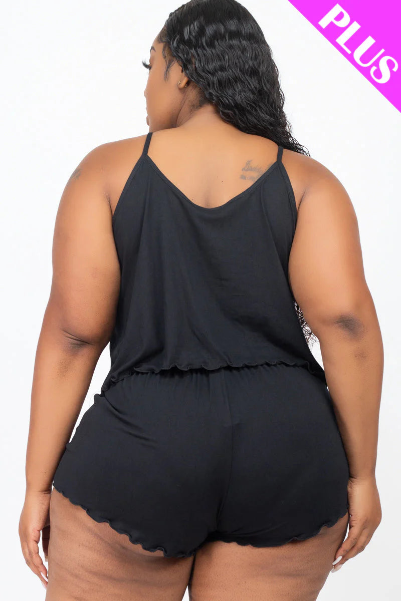Black Cami & Shorts Set