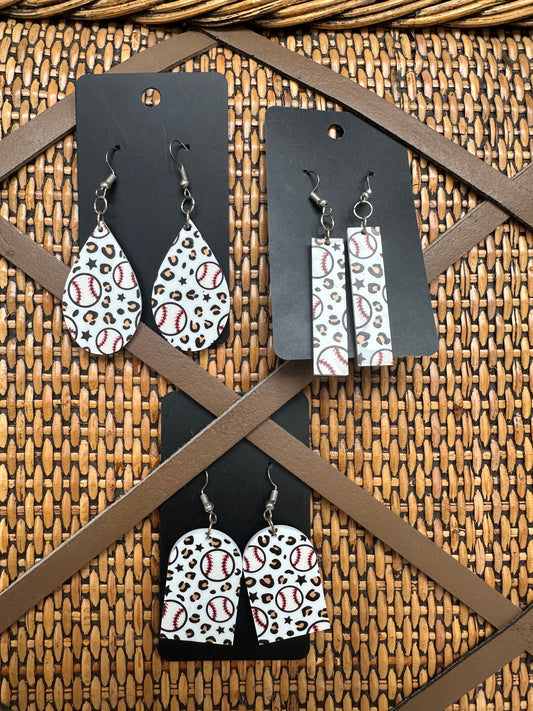 Baseball Earrings