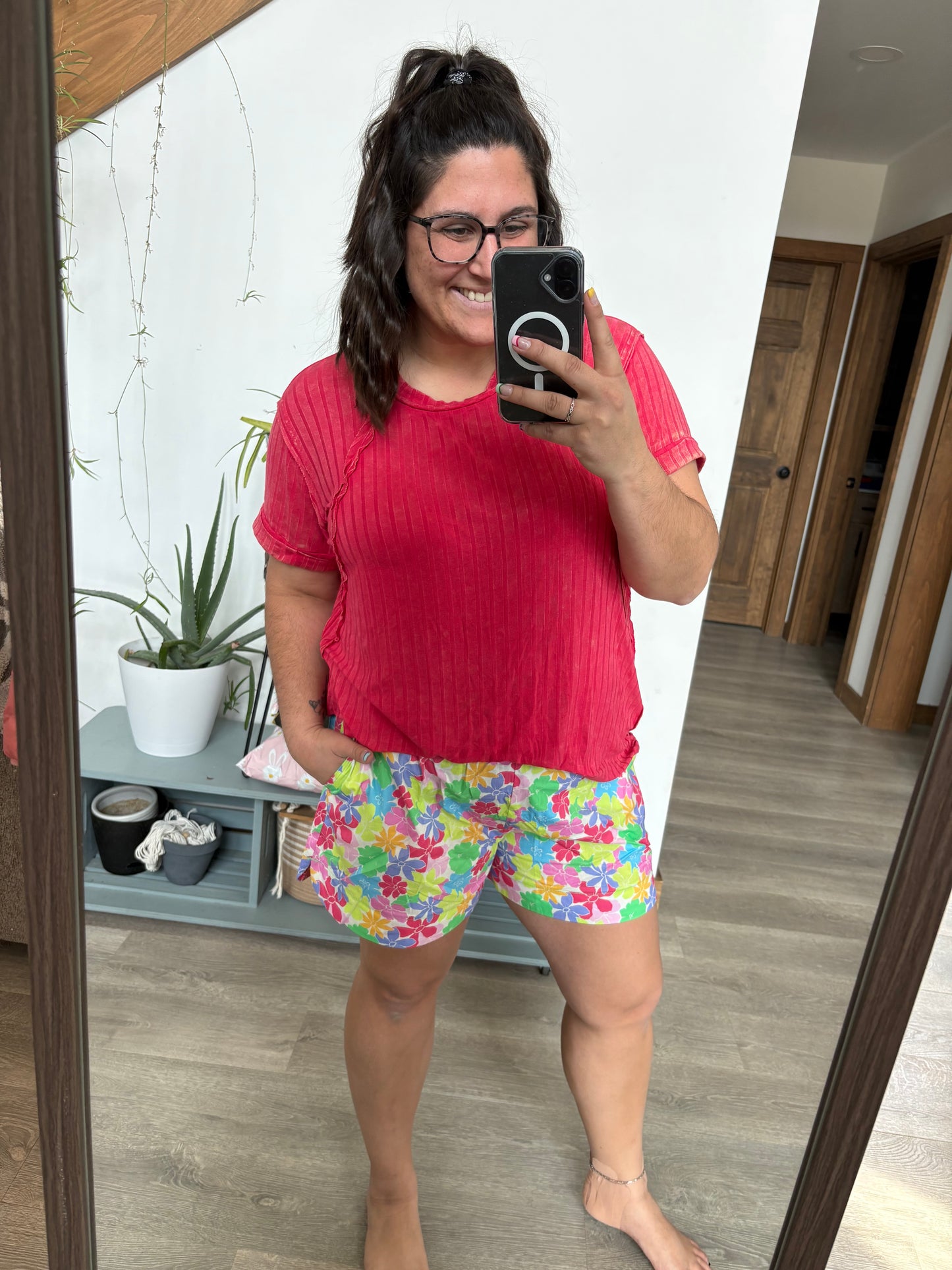 Casual Outing Floral Shorts