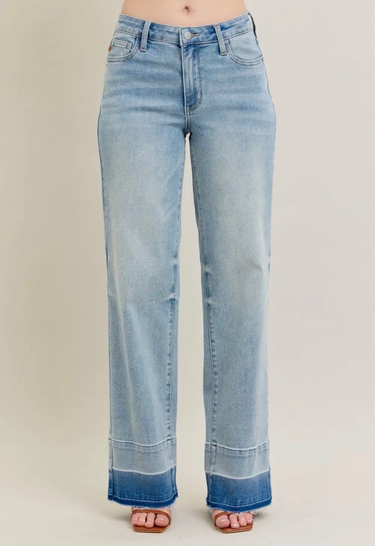 Judy Blue Release Hem Wide Leg