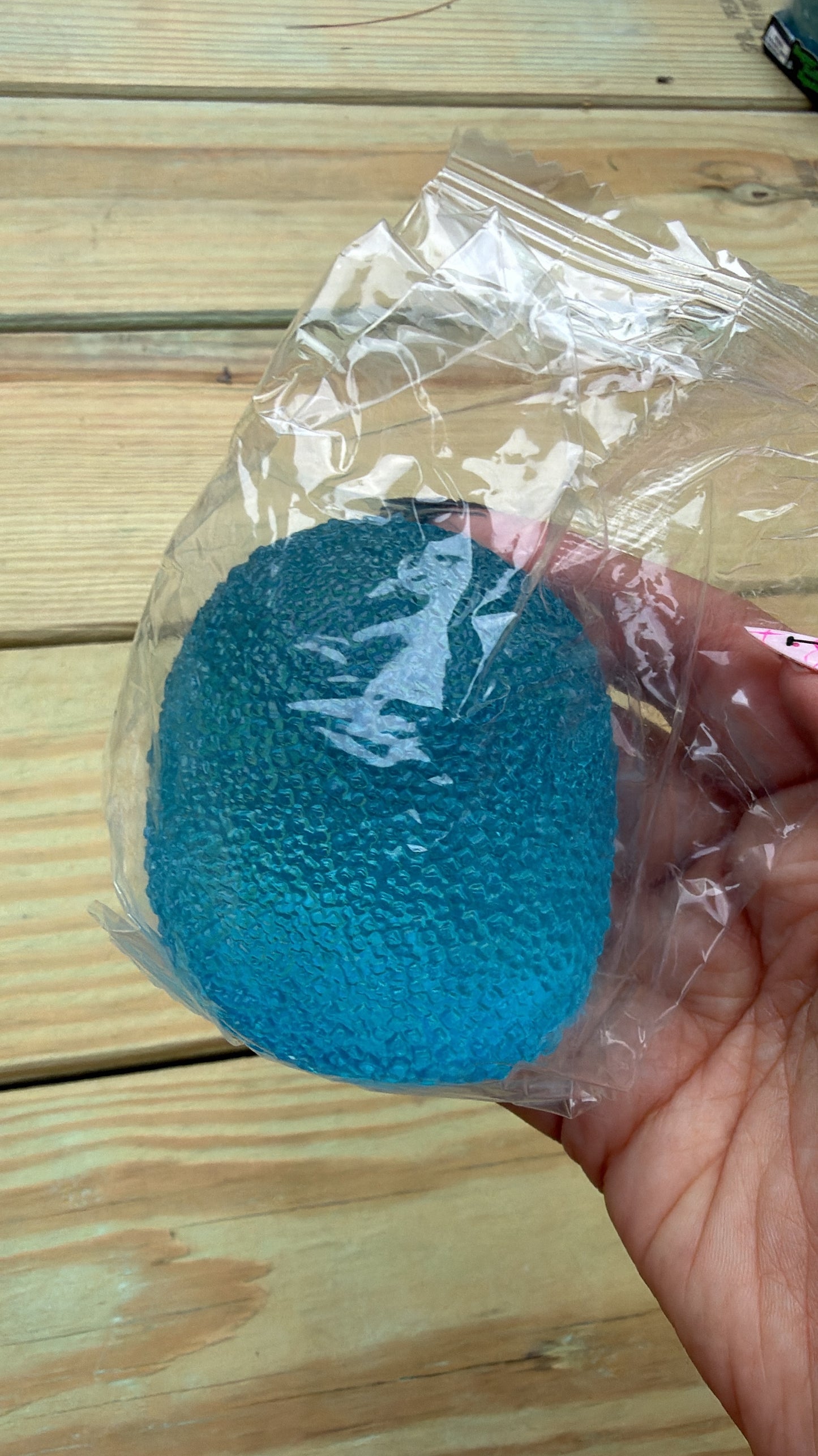 Blue gumdrop