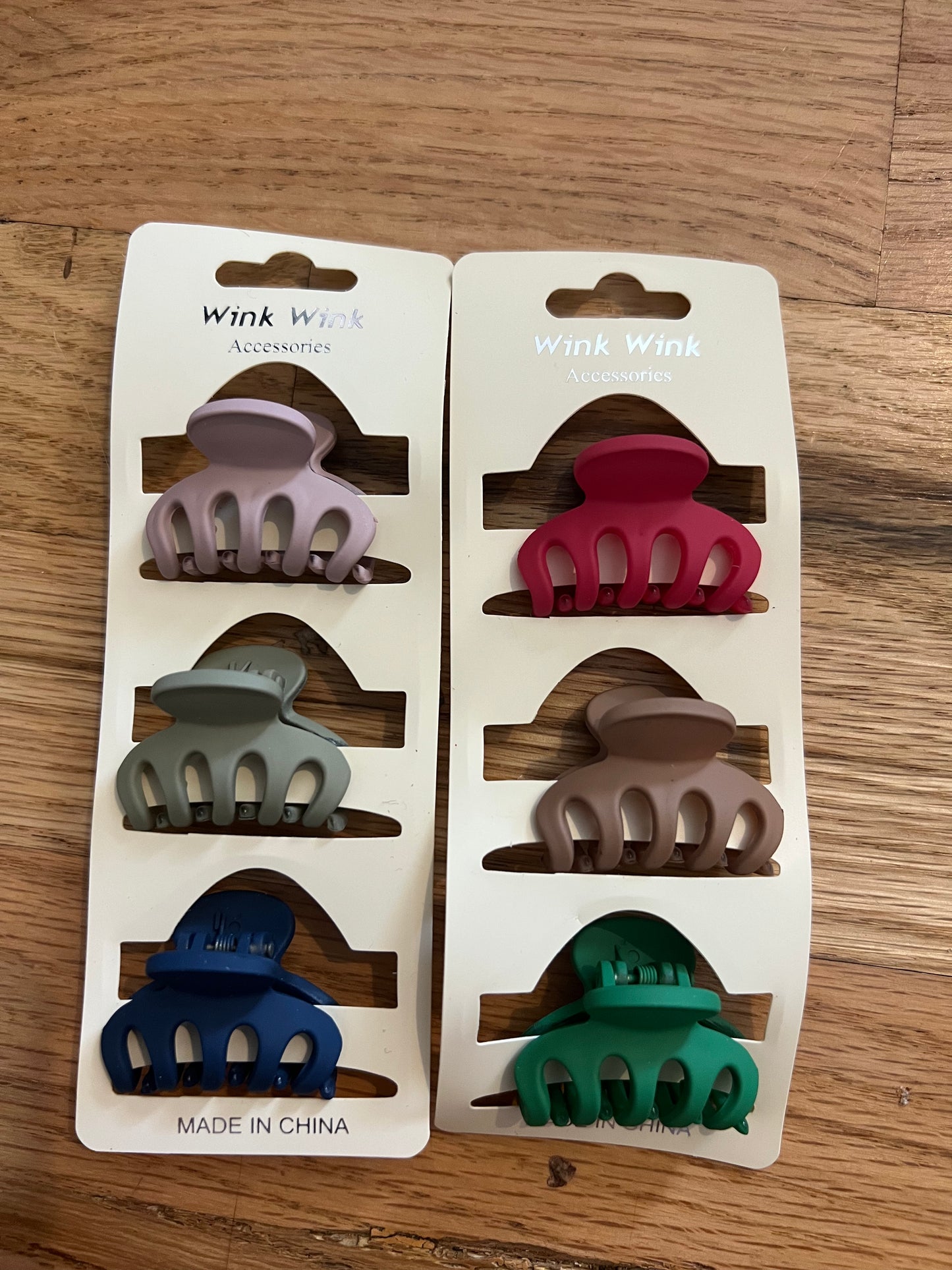 3pk mini claw clip