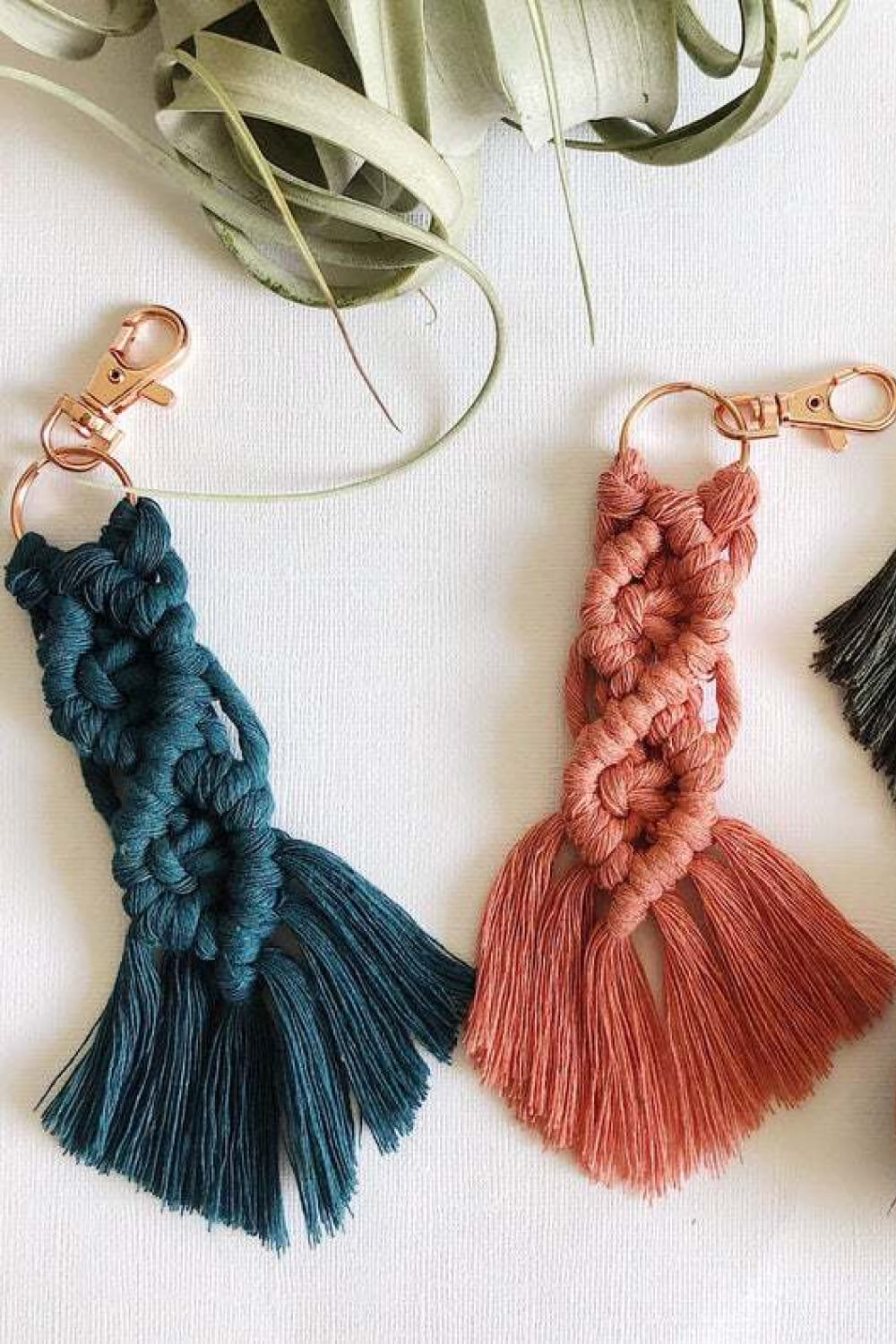 Braided Fringe Keychain