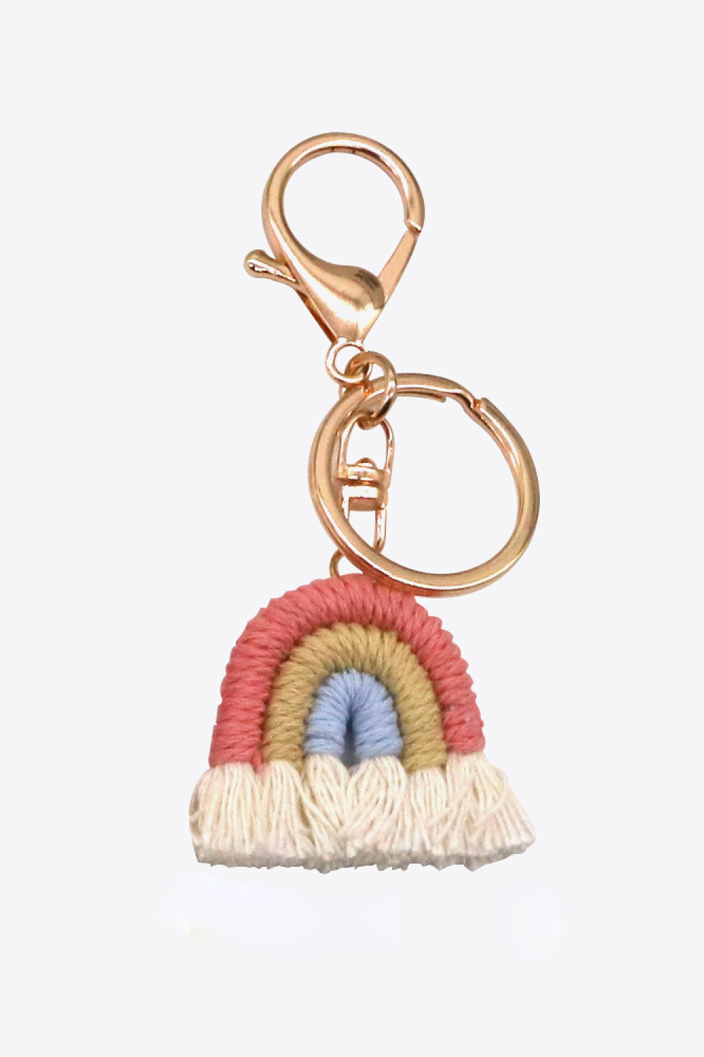 Rainbow Fringe Keychain