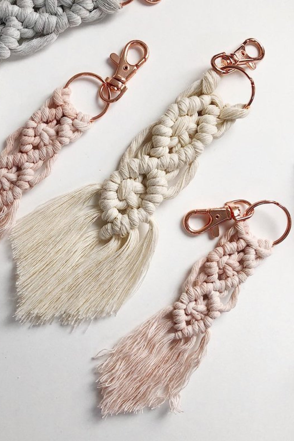 Braided Fringe Keychain