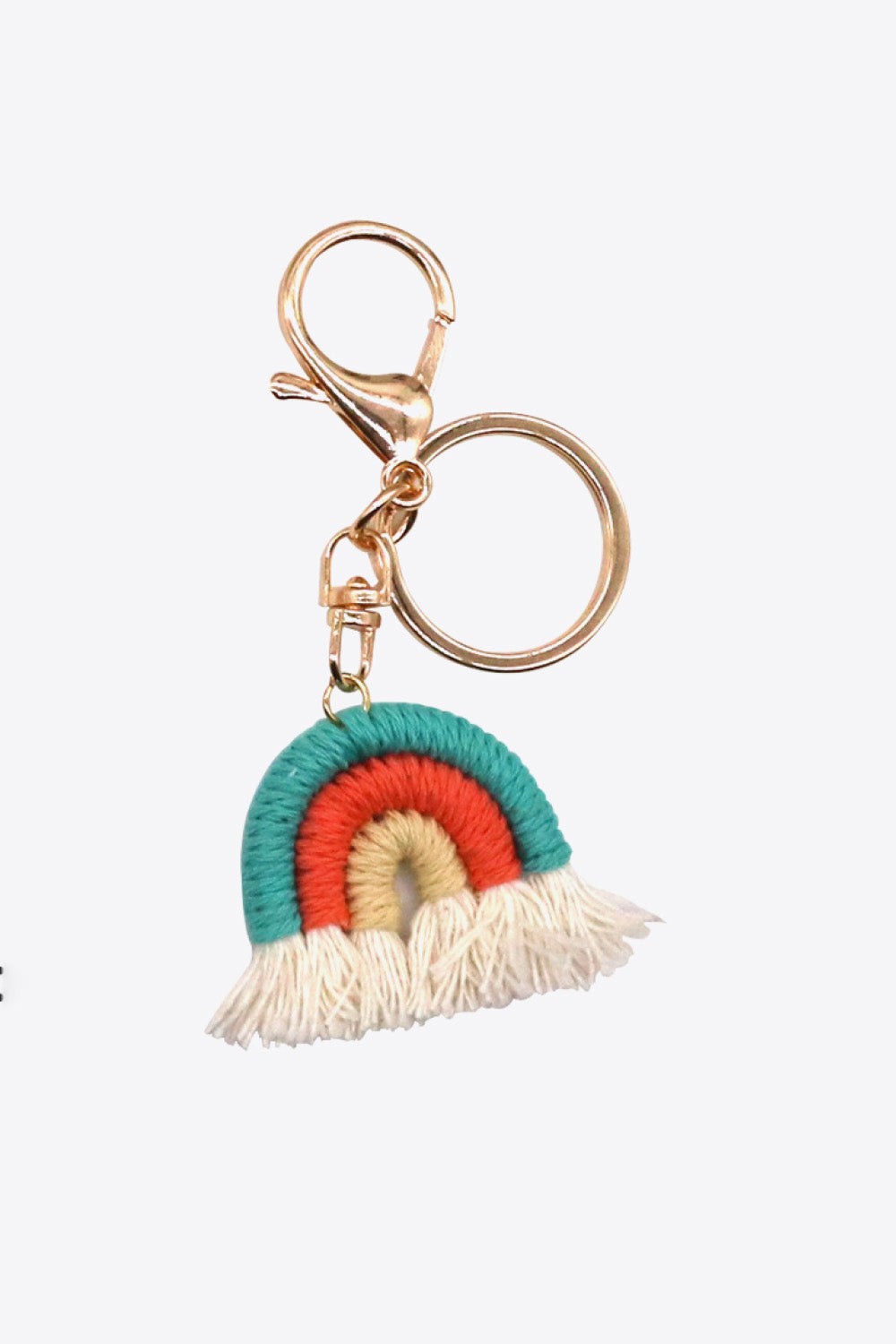 Rainbow Fringe Keychain