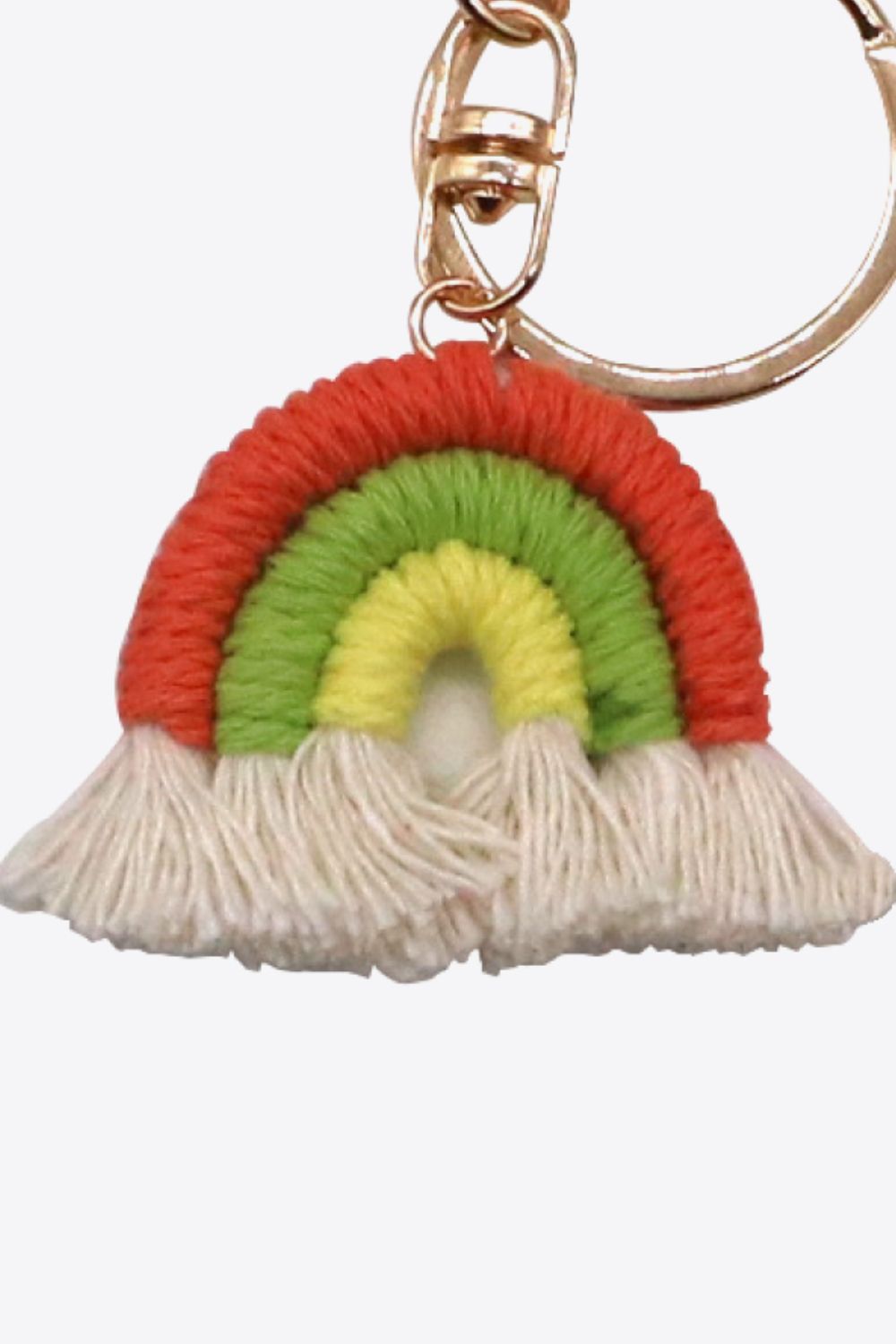 Rainbow Fringe Keychain