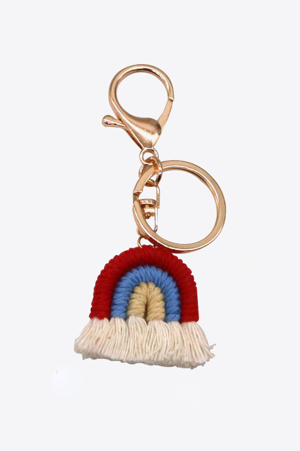 Rainbow Fringe Keychain