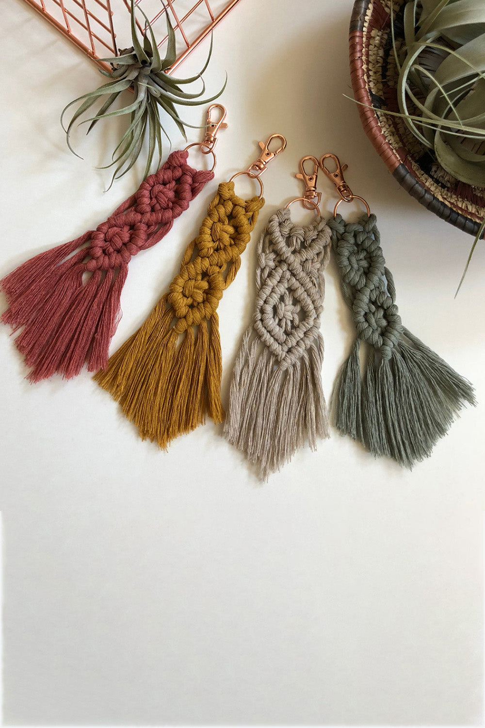 Braided Fringe Keychain