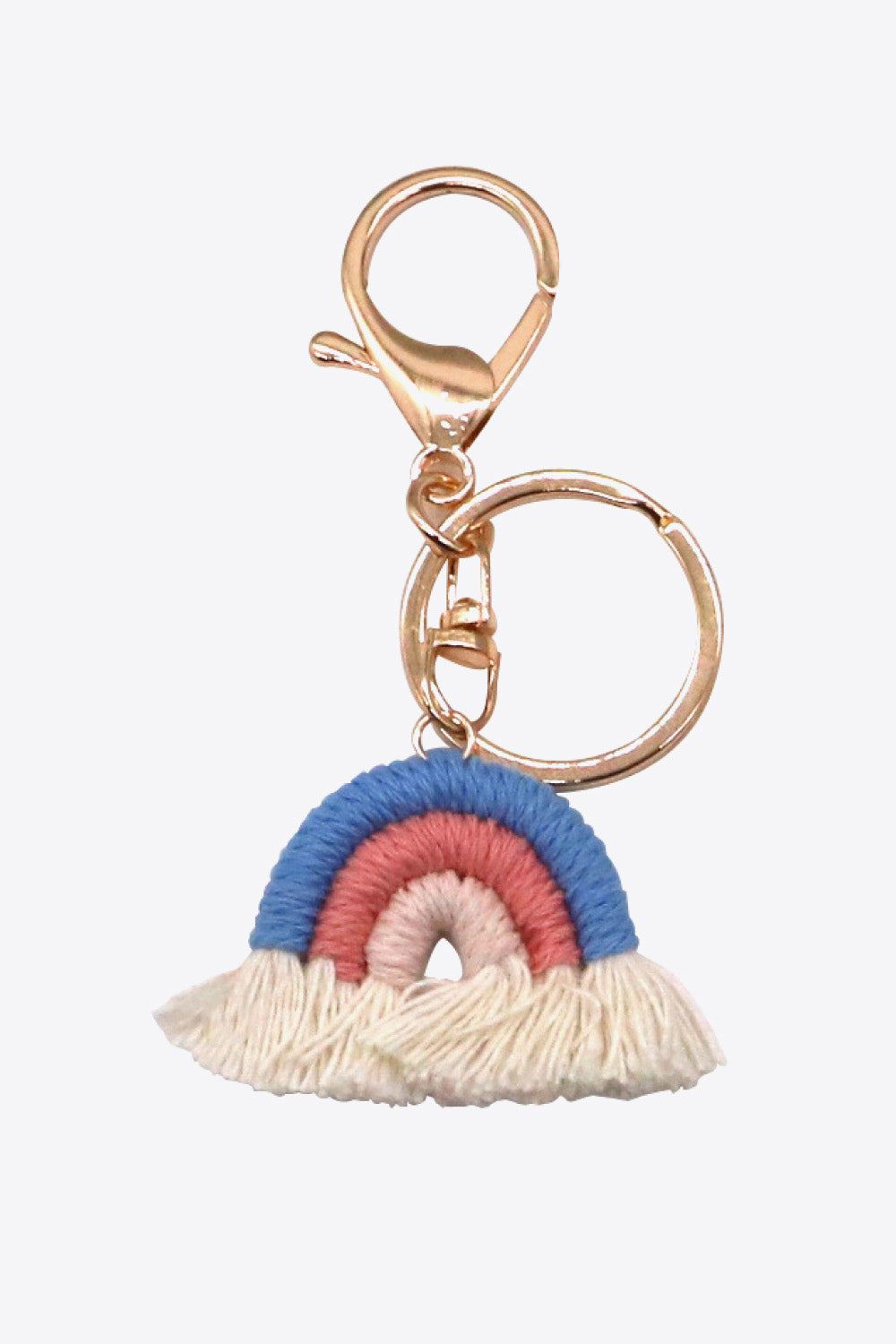 Rainbow Fringe Keychain