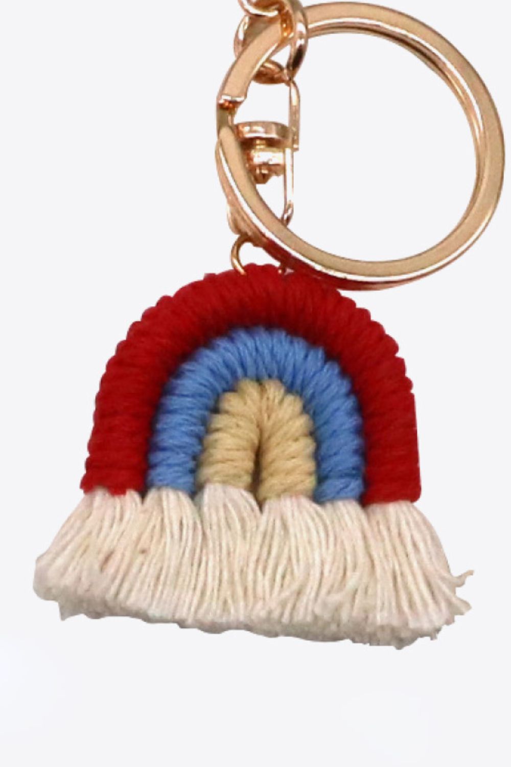 Rainbow Fringe Keychain