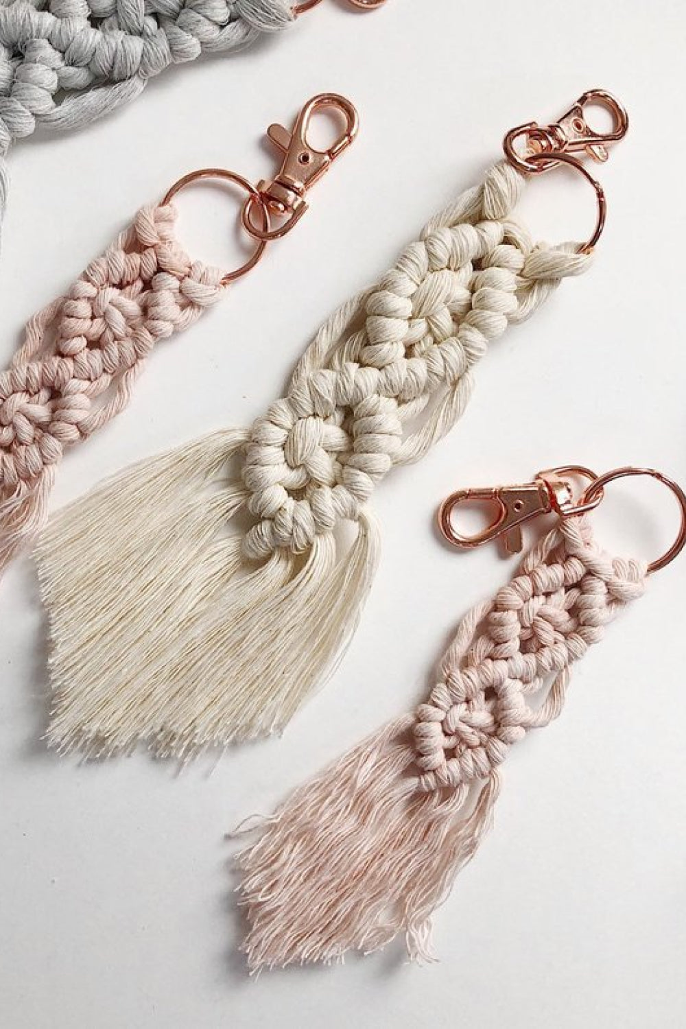 Braided Fringe Keychain