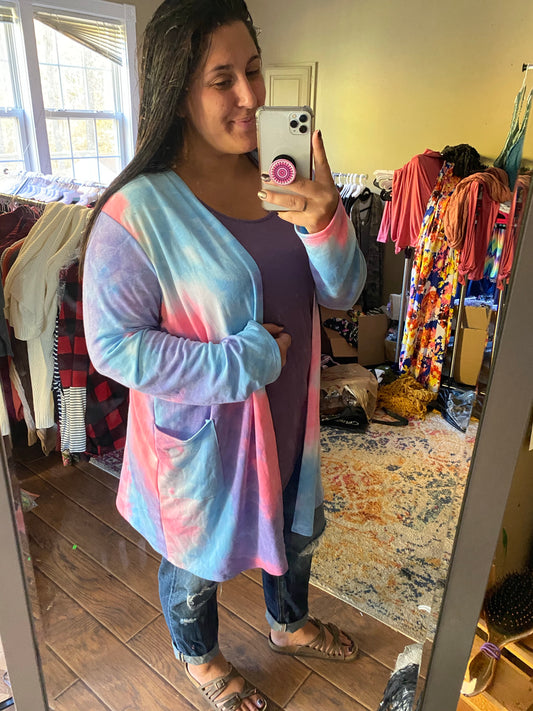 Tie Dye Cardigan