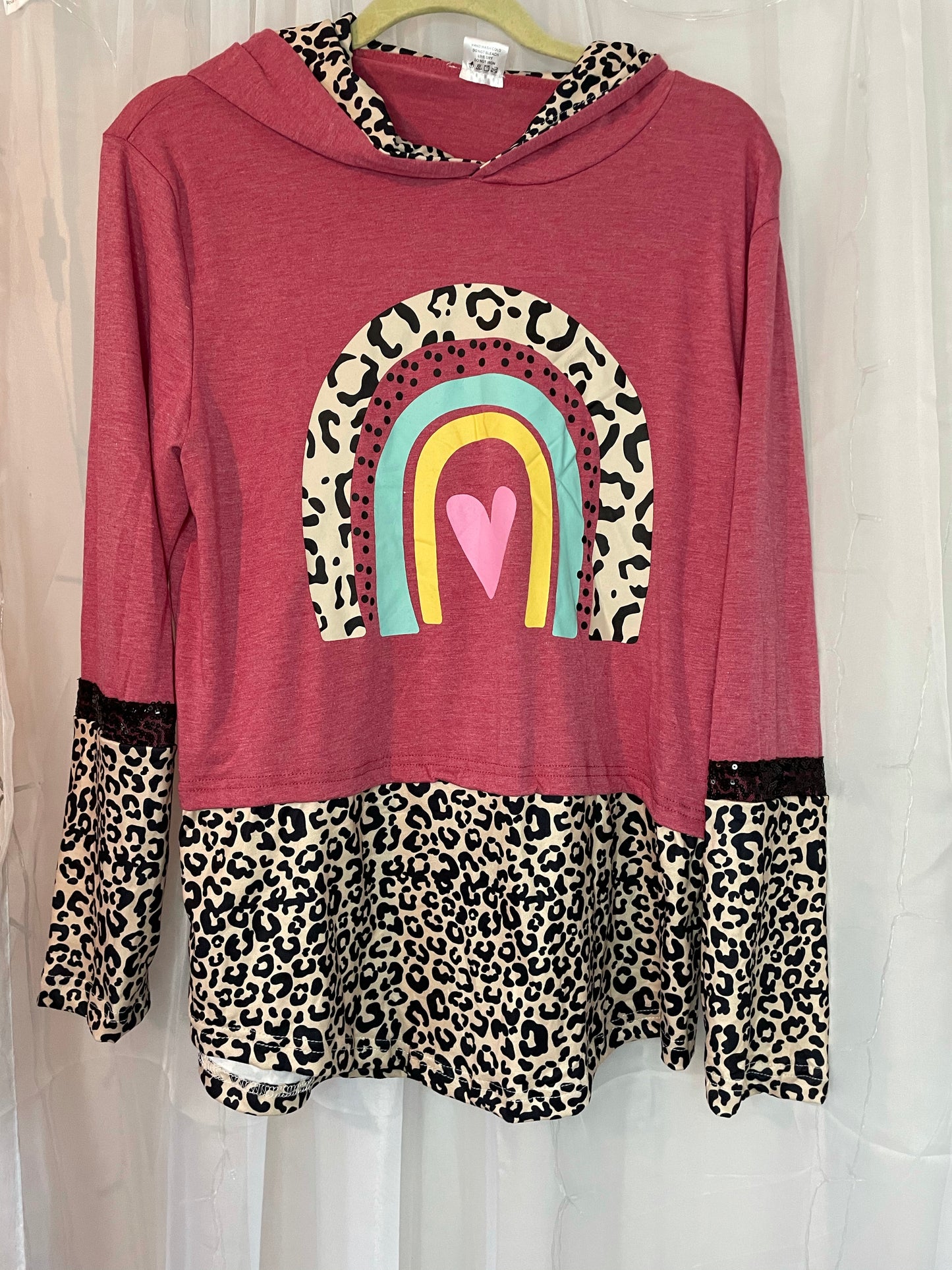 Rainbow cheetah hoodie