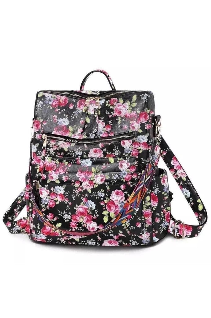 Floral Vegan Leather Bag