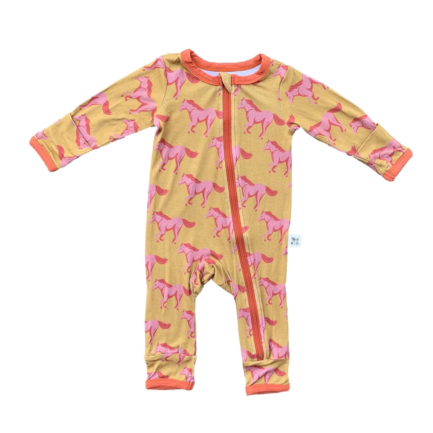 Pink mustangs coverall