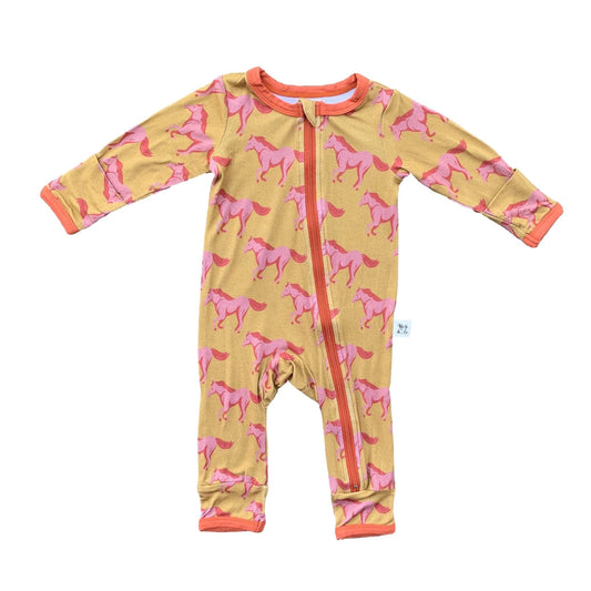 Pink mustangs coverall