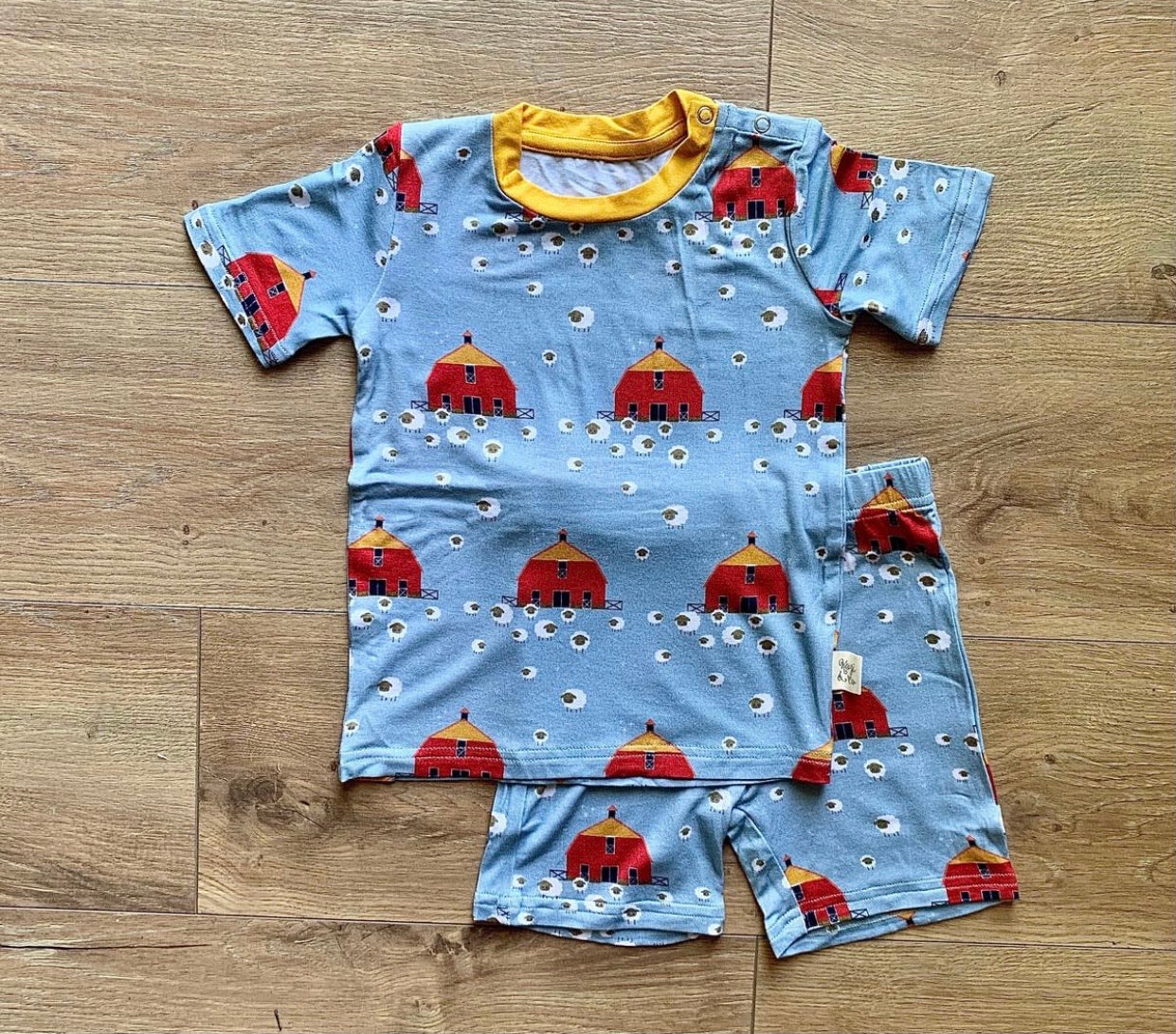 Farm Button Footies