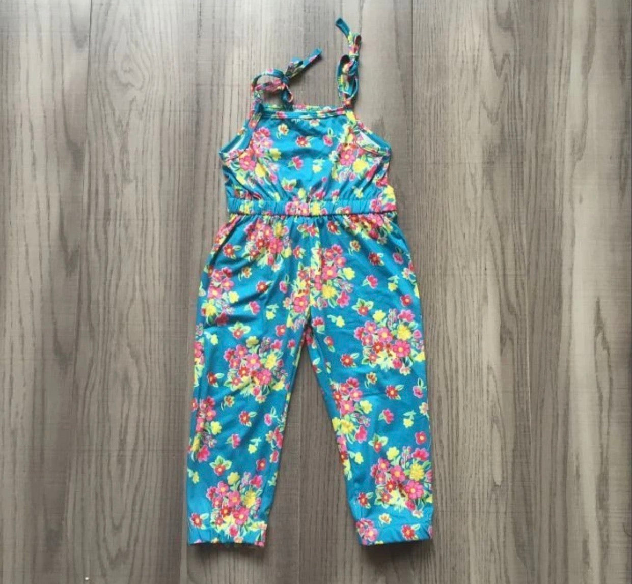 Teal floral jumper