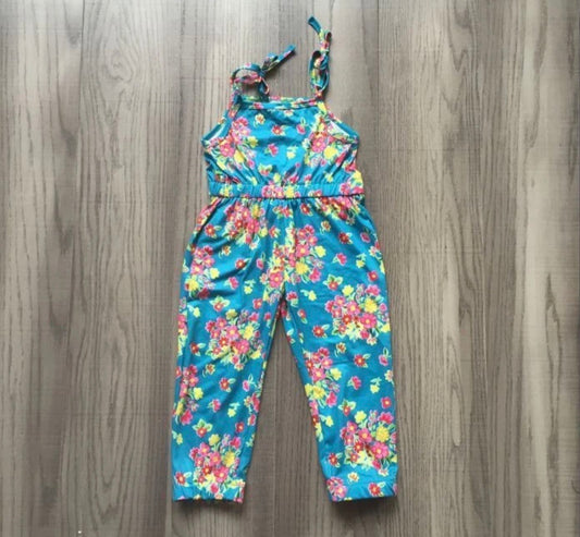 Teal floral jumper