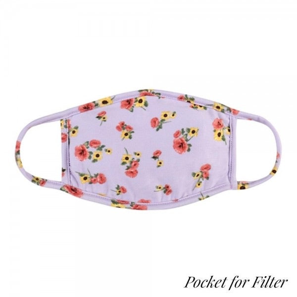 Adult Purple Floral