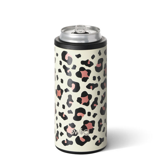 Luxy Leopard Skinny Can Cooler