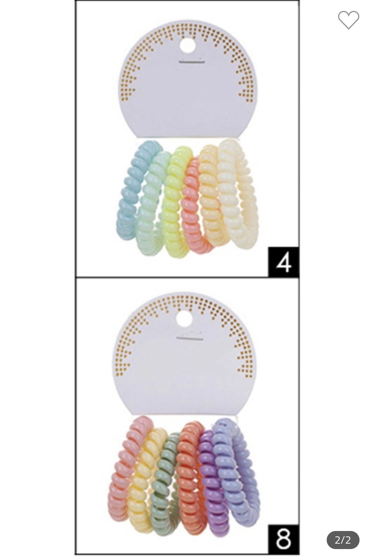 Colorful Coil Hair Ties