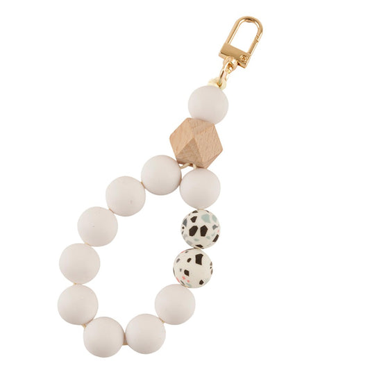 Chunky Bead Key Ring Bangle