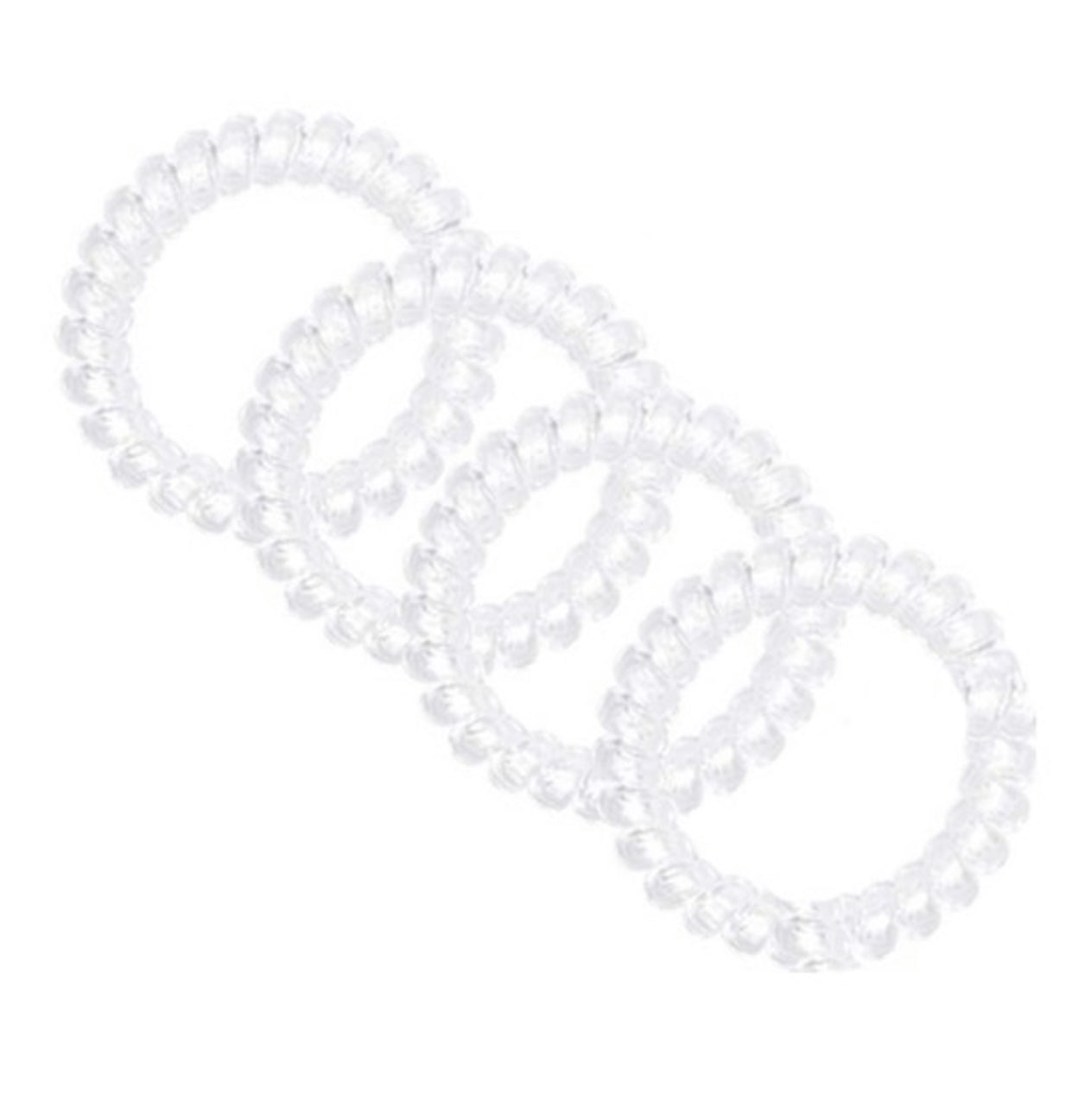Clear Coil Hair Ties