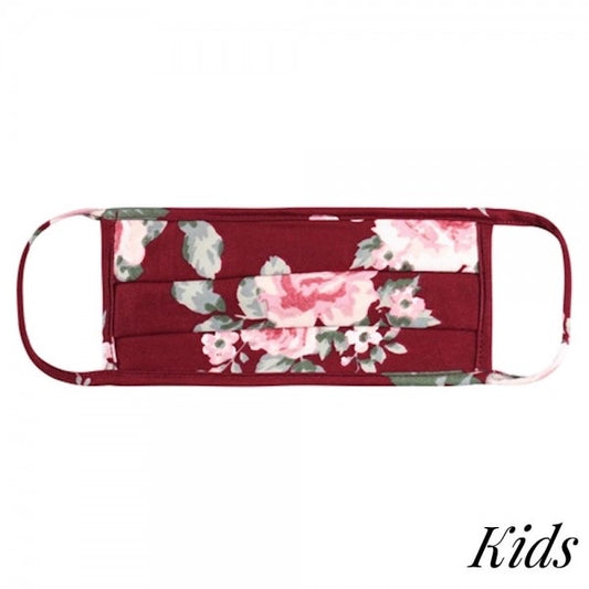 Red Floral Mask