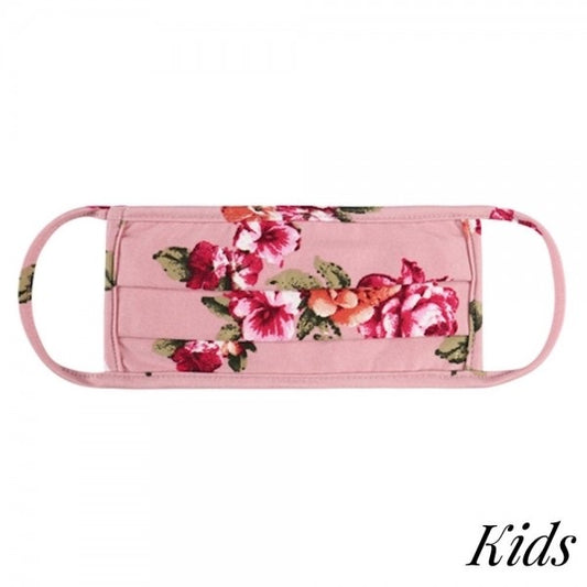 Mauve Floral Mask